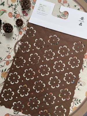 3D Pattern Burnt Flowers Contemporary Textile Art 100 Polyester Fiberfill Art Fabric