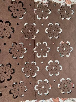 3D Pattern Burnt Flowers Contemporary Textile Art 100 Polyester Fiberfill Art Fabric