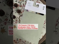 75٪ بوليستر 25٪ نايلون قطعة نسيج 150CM 150GSM للأنشطة الخارجية