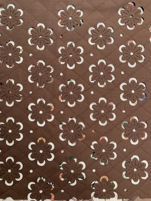 3D Pattern Burnt Flowers Contemporary Textile Art 100 Polyester Fiberfill Art Fabric